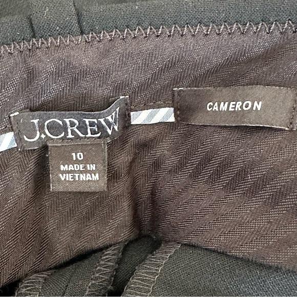 J. CREW Cameron Slim Cropped Pant in Four-Season Stretch in Black Size 10 - Picture 9 of 9